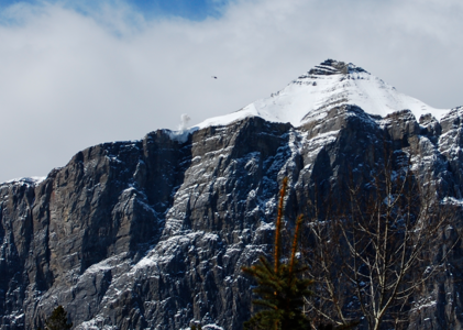 Rundle Mountain bombing by helicopter, Canmore