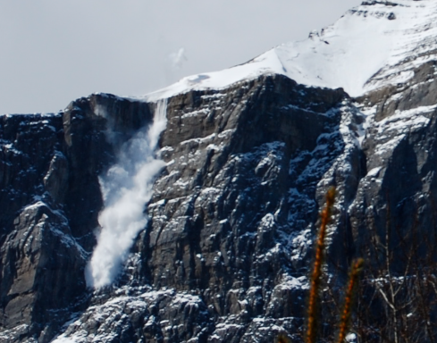 Rundle Mountain bombing by helicopter, Canmore