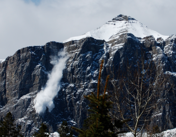 Rundle Mountain bombing by helicopter, Canmore