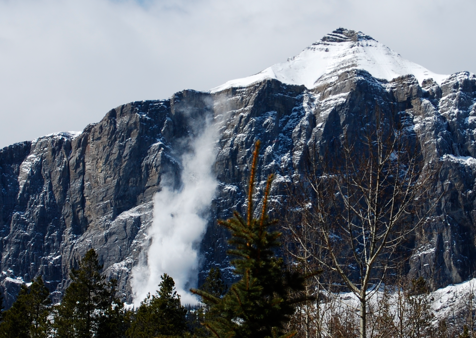 Rundle Mountain bombing by helicopter, Canmore