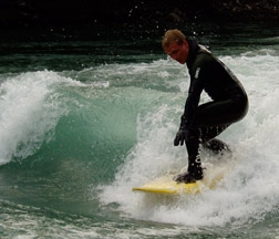 River Surfing Kananaskis River