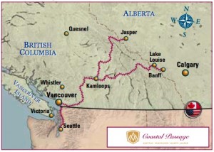 Rocky Mountaineer Coastal Passage Route - 2013