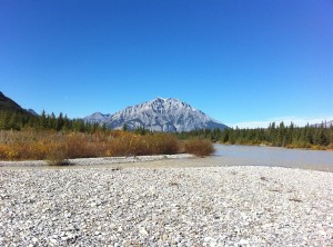 Cascade Mountain, Bow River, in the Autumn